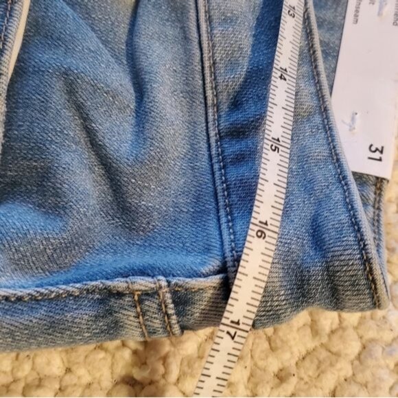 Loft The Girlfriend Mid Rise Curvy Sz 31R/12 Blue Jeans - Picture 6 of 10